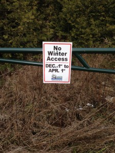 No Vehicle Winter Access
