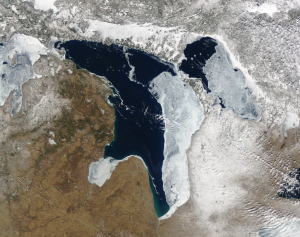 Lake Huron Satellite Image